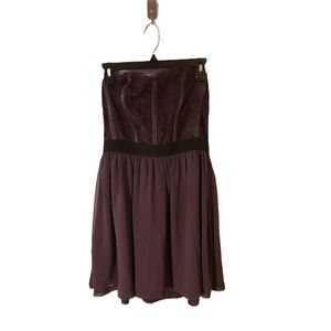 ELLE Purple and Black Lace Mini Dress, size 12